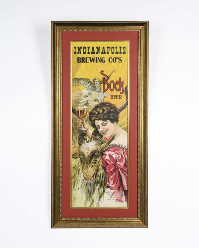 Indianapolis Brewing Co. Bock Beer Sign