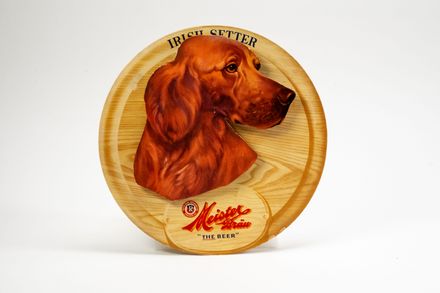 Meister Brau Irish Setter 3-D Cardboard Sign