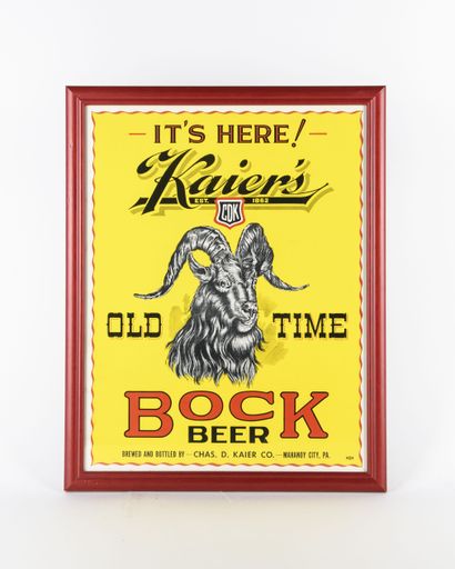 Kaier's Bock Beer Poster