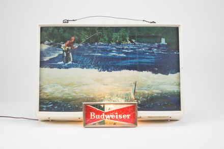 Budweiser Fly Fishing Lighted Sign
