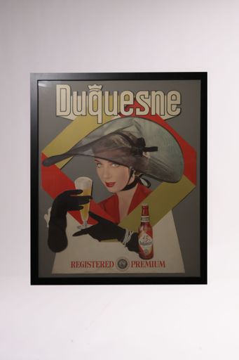 Duquesne "Registered Premium" Die Cut Sign