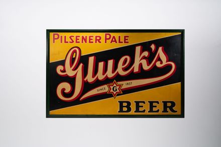 Gluek's Pilsener Pale Beer Tin Sign