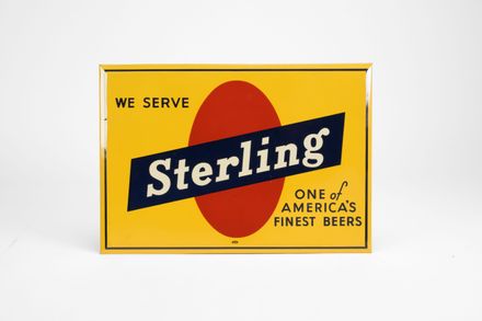 Sterling Beer Yellow TOC Sign