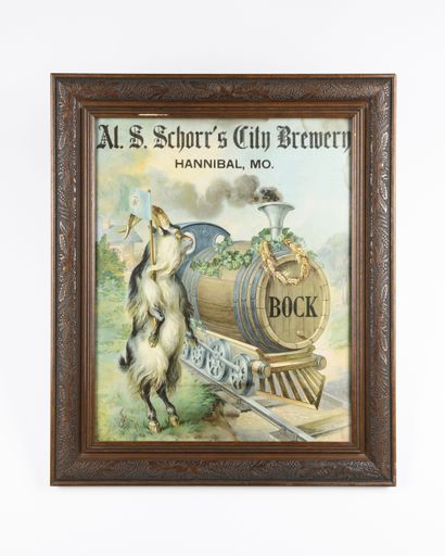 Al. S. Schorr's City Brewery Bock Sign