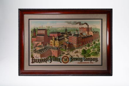The Eberhardt & Ober Brewing Co. Framed Factory Scene