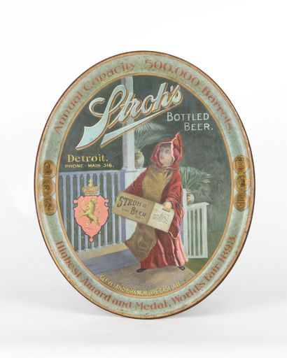 Stroh's 1893 Worlds Fair Tray