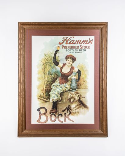 Hamm's Bock Beer Poster