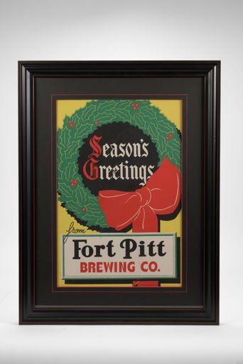 Fort Pitt "Season's Greetings" Cardboard Sign
