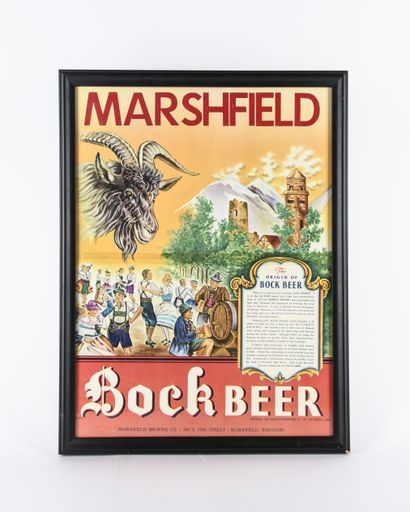 Marshfield Bock Beer Legend Sign