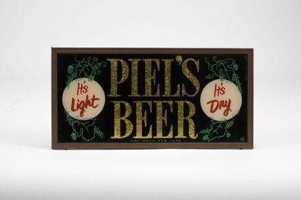 Piel's Beer Gold Foil ROG Sign