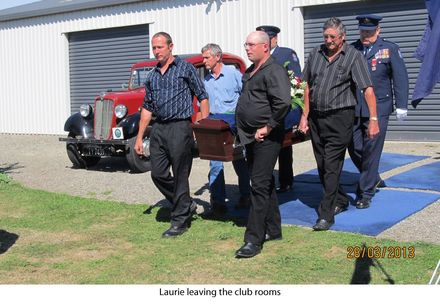 Laurie leaving the club rooms - Resource cover image