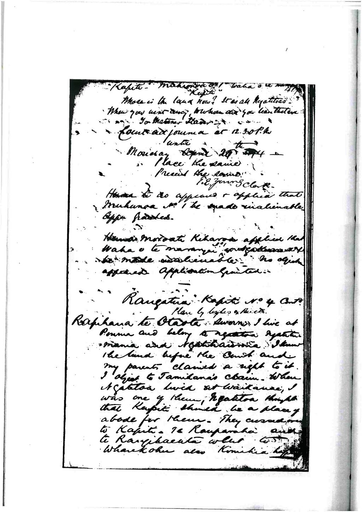 Otaki Maori Land Court Minutebook - 20 April 1874 - Resource cover image