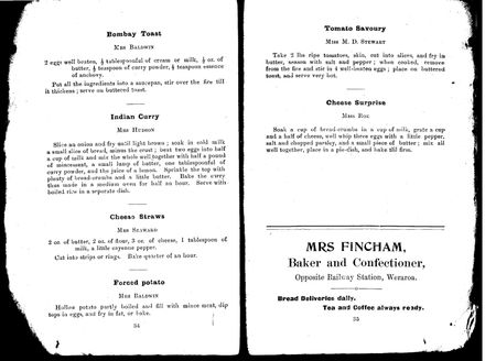 Pages 34 and 35 - Horowhenua Cookery Book