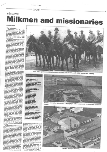 Milkmen and missionaries