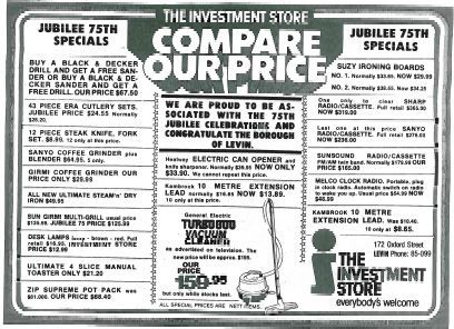 The Investment Store ad