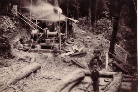 Log winch at sawmill ?, 1920's