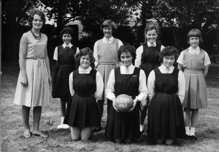Foxton School A Netball Team 1965