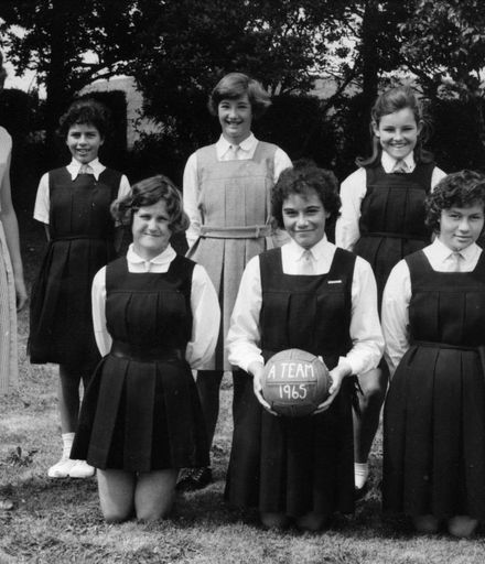 Foxton School A Netball Team 1965