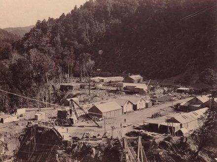 Top Dam site, Mangahao, 1924