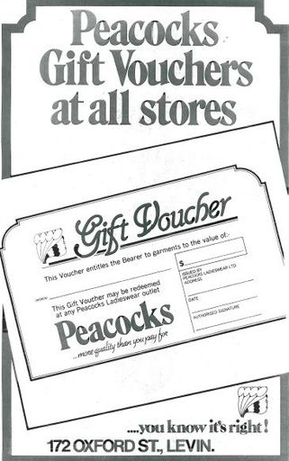 Peacocks Gift Vouchers ad - Resource cover image