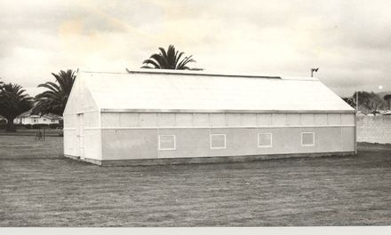 L.B.C's new glasshouse, Levin Park Domain, 1969