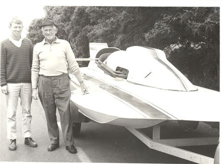 Mr R.E. & P.E. Hogg with their 500 hp hydroplane boat - Resource cover image