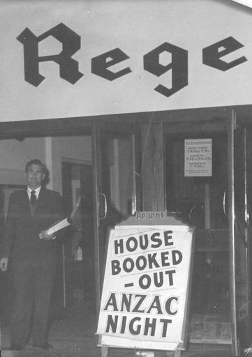 Regent Theatre entrance - 'ANZAC Night'