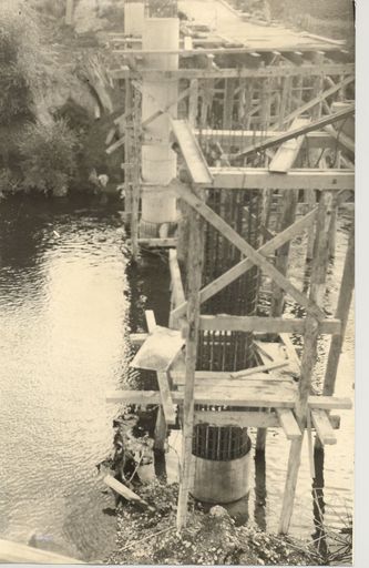 Construction, new Opiki Bridge, 1969