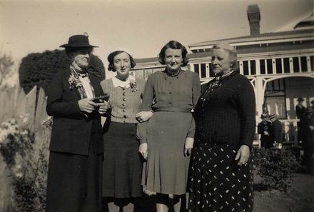 Four Women at the Newton Family Home