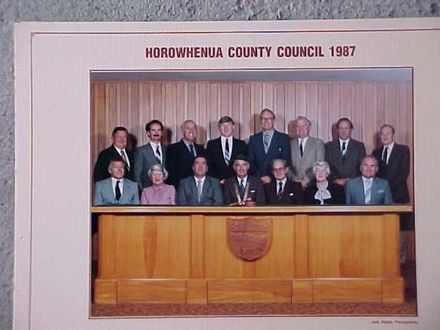 Horowhenua County Councillors/Senior Staff 1987