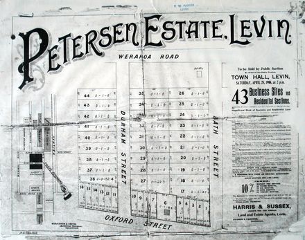Subdivision Plan of the Petersen Estate.
