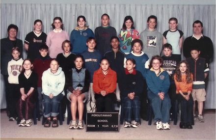 Poroutawhao School Senior Class Photo 2001 - Resource cover image