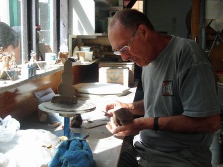 Potter at work