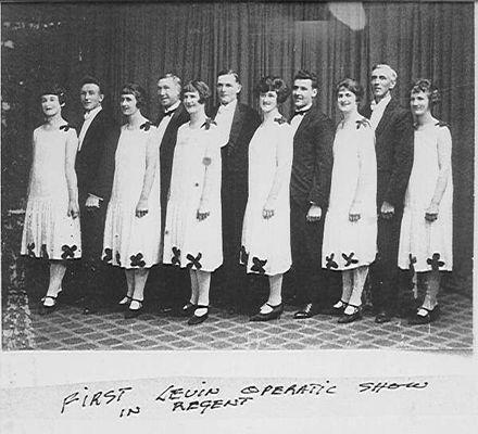 First Operatic show in Regent Theatre, Levin, 1926