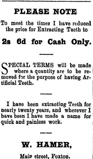 William Hamer, Manawatu Herald 18 June 1898