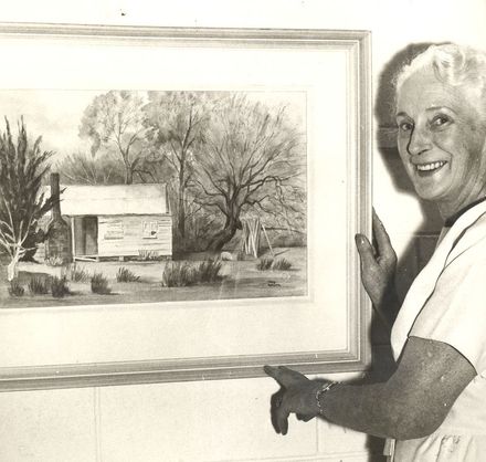 Mrs Ashwell exhibits her paintings at the Vista, Levin - Resource cover image