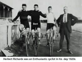 Herbert Richards was an Enthusiastic cyclist in his  day 1920s jpg