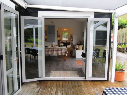 Garden 7h View in to original part of house