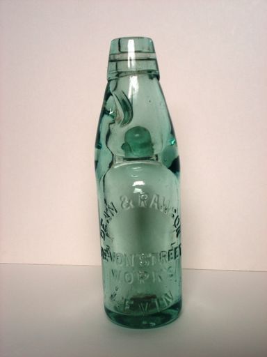 Dean & Rawson empty cordial/soft drink bottle (with marble)