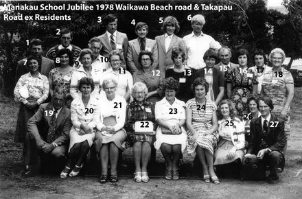 Manakau School 90th Jubilee 1978 Waikawa Beach & Takapu Road ex residents