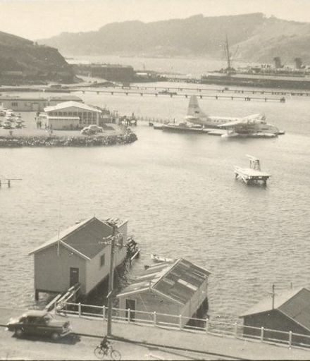 Evans Bay, with Flying-boat, (11 or 14)/4/54