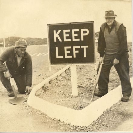 Kerbing, intersection Waitarere Rd. / S.H.1, 1969 - Resource cover image