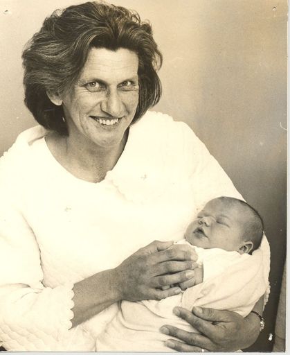 Mrs La Roche with new-born son, 1969 - Resource cover image