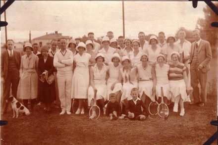 Foxton Tennis Club, c.1930