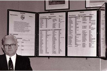 Mr George King - Patron of Foxton Rugby Football Club, 1991