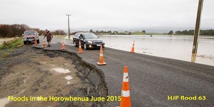 Flood 63  A newly resealed section of Waikawa Beach Road washed out  Photo   Mark Mitchell