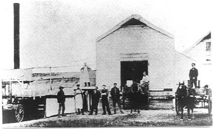 Milk delivery to a Dairy Factory, ?Levin