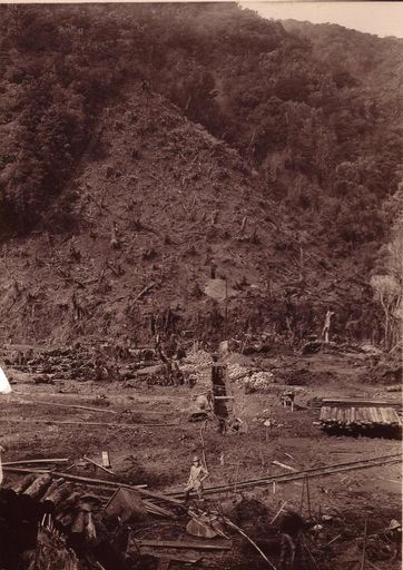 Excavation for dam foundation, Mangahao, 18 June 1925 - Resource cover image