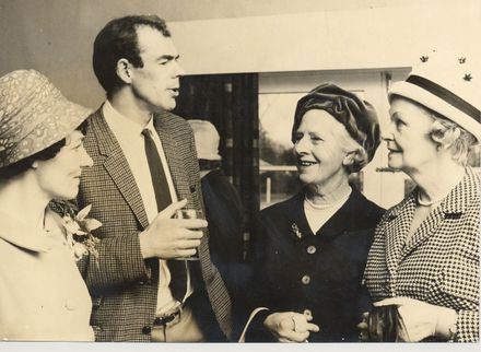 Mr Ian Johnstone chats with ladies at luncheon - Resource cover image
