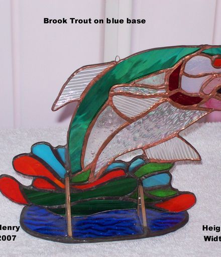 Brook Trout on Blue Base